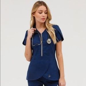 Jaanuu Estate Navy Tulip Top Medium